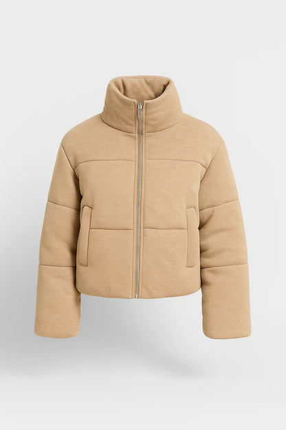 Kurze Damenjacke mit Stehkragen | Klare Linienführung | Bequem und Alltagstauglich