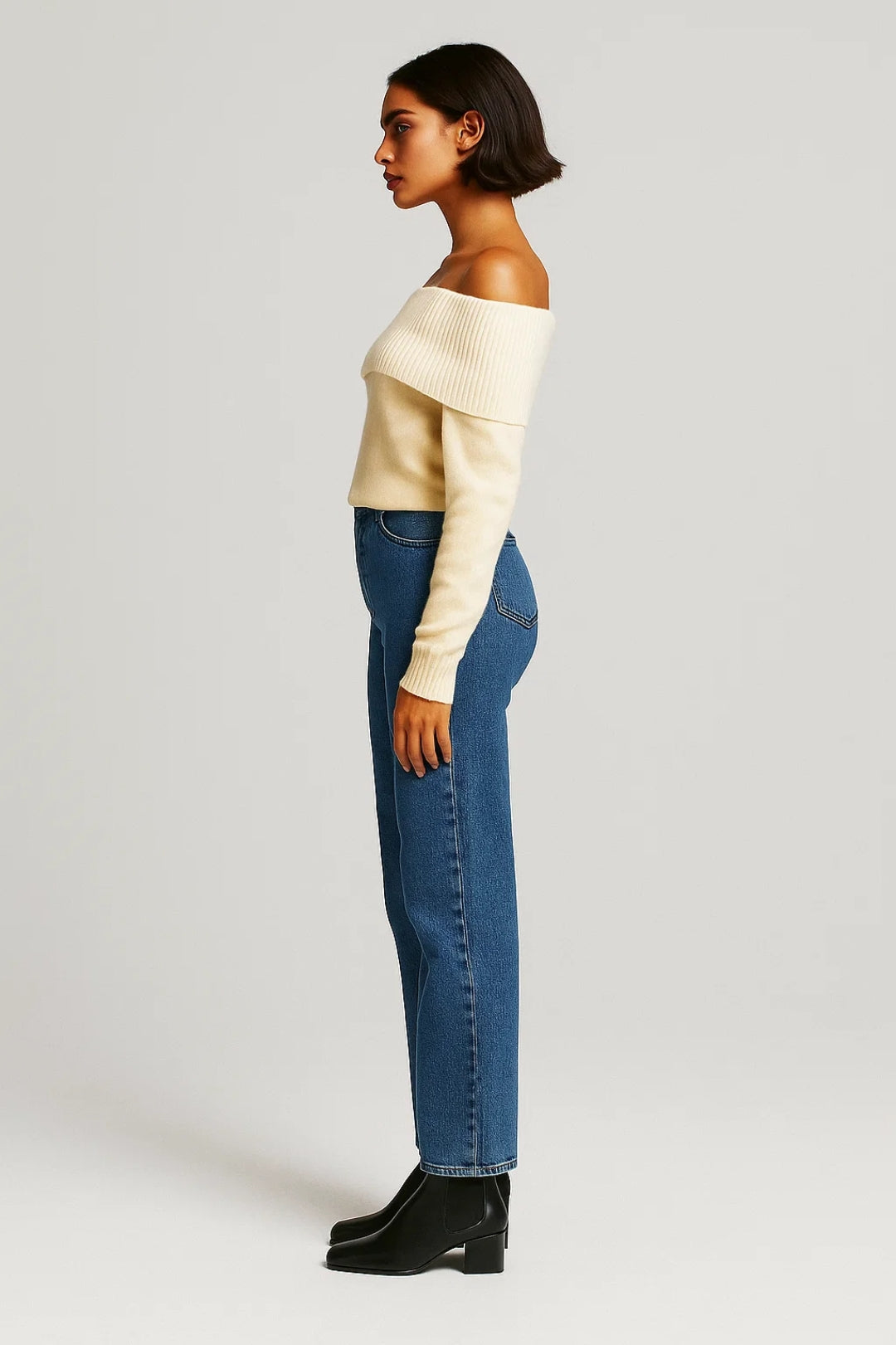 Off-Shoulder Pullover | Weich & Feminin | Für stilvolle Herbst-Looks