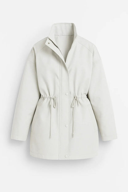 Übergangsjacke | Verstellbare Taille mit Kordelzug | Schlicht und modern