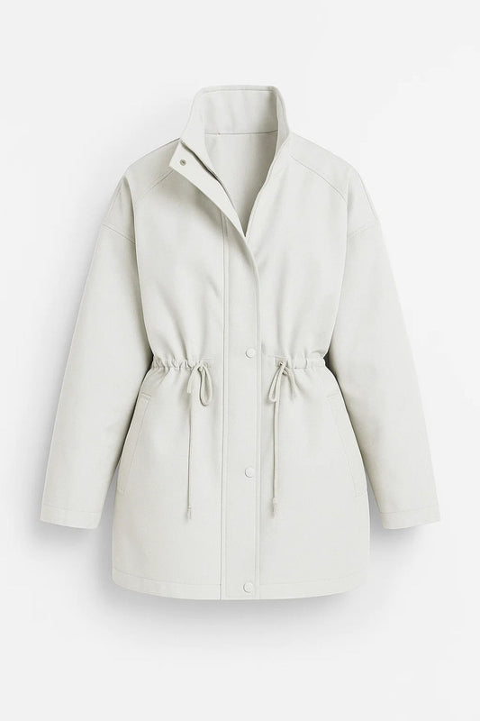 Übergangsjacke | Verstellbare Taille mit Kordelzug | Schlicht und modern