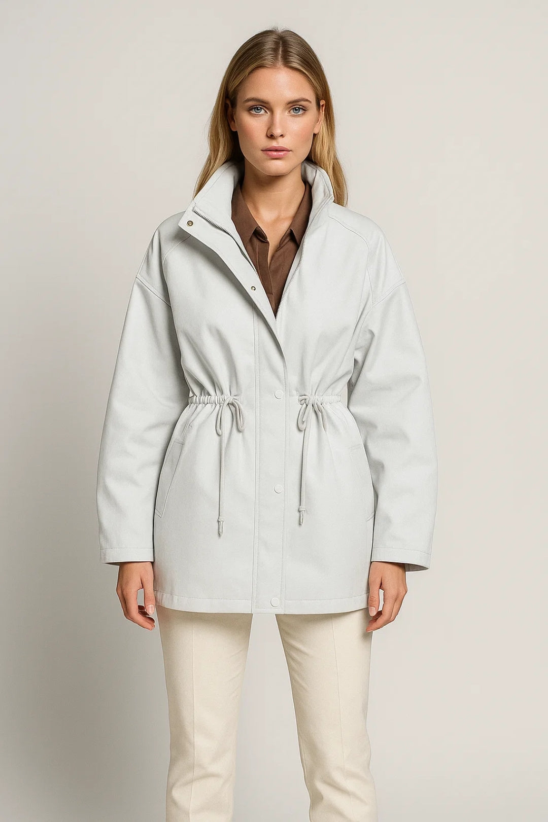 Übergangsjacke | Verstellbare Taille mit Kordelzug | Schlicht und modern