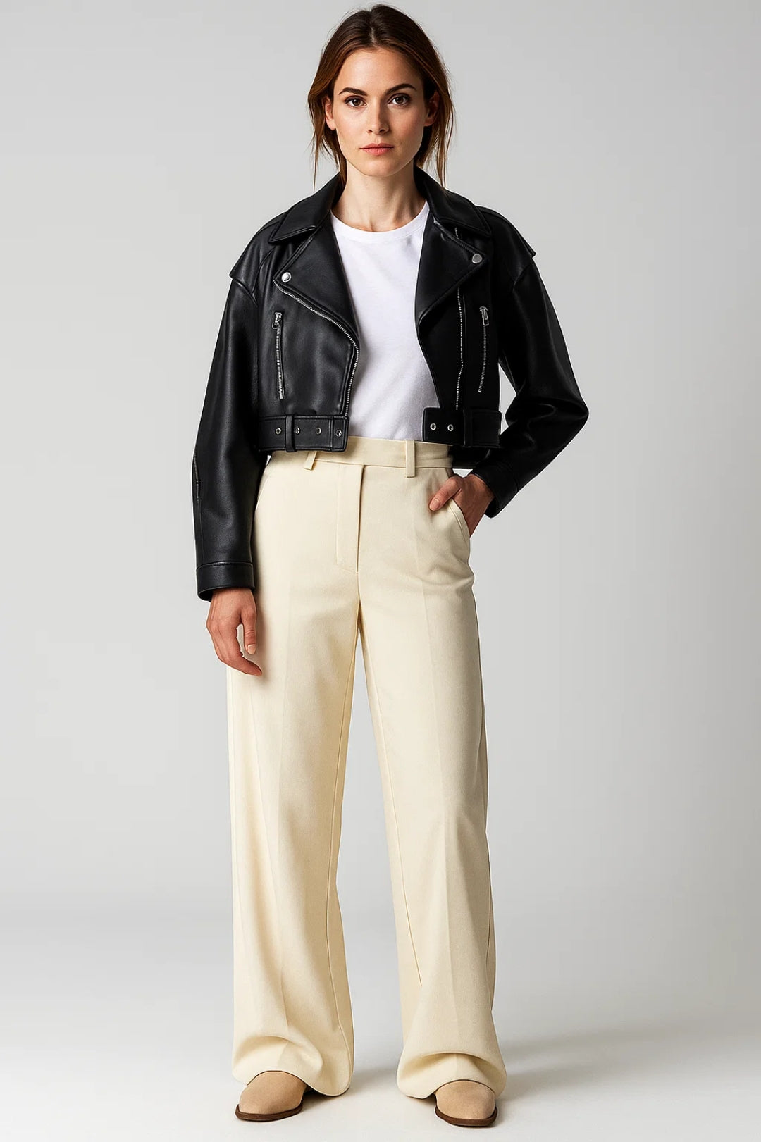 Kurze Jacke | Moderner Schnitt mit Reissverschluss | Markante Eleganz