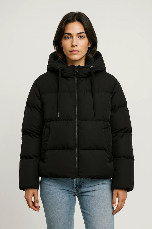 Kurze Jacke | Steppdesign mit Kapuze | Warmer Komfort