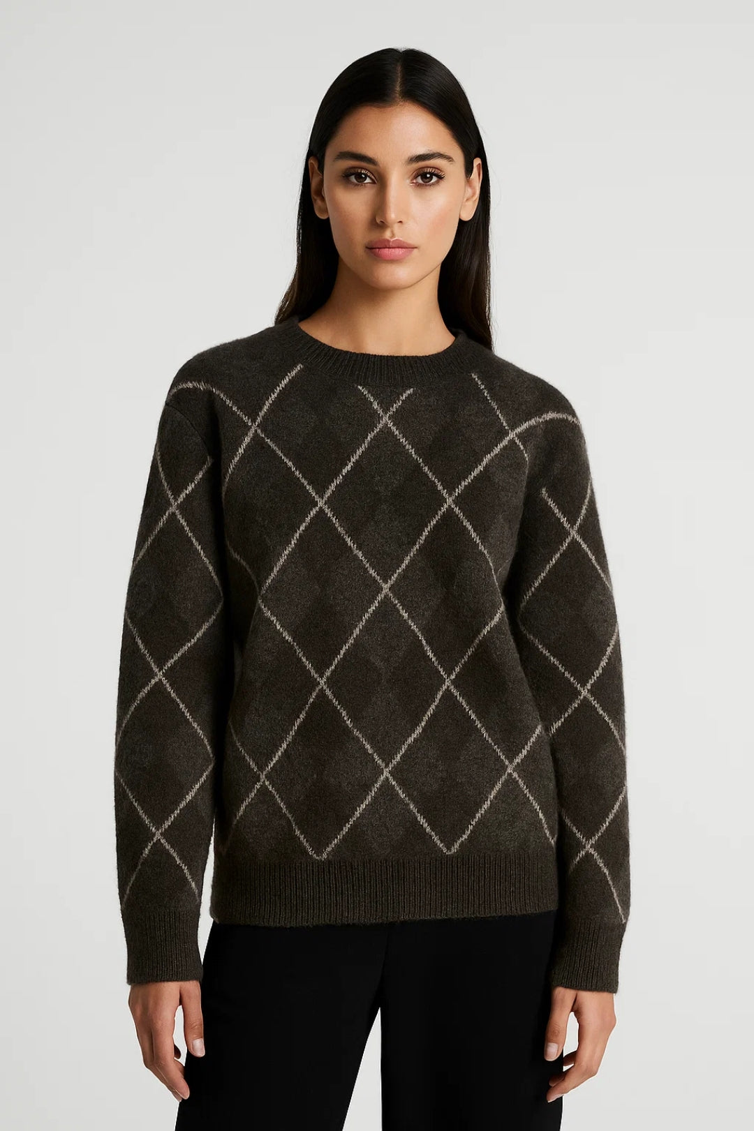 Pullover | Rautenmuster | Klassische Eleganz