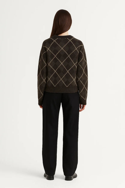 Pullover | Rautenmuster | Klassische Eleganz