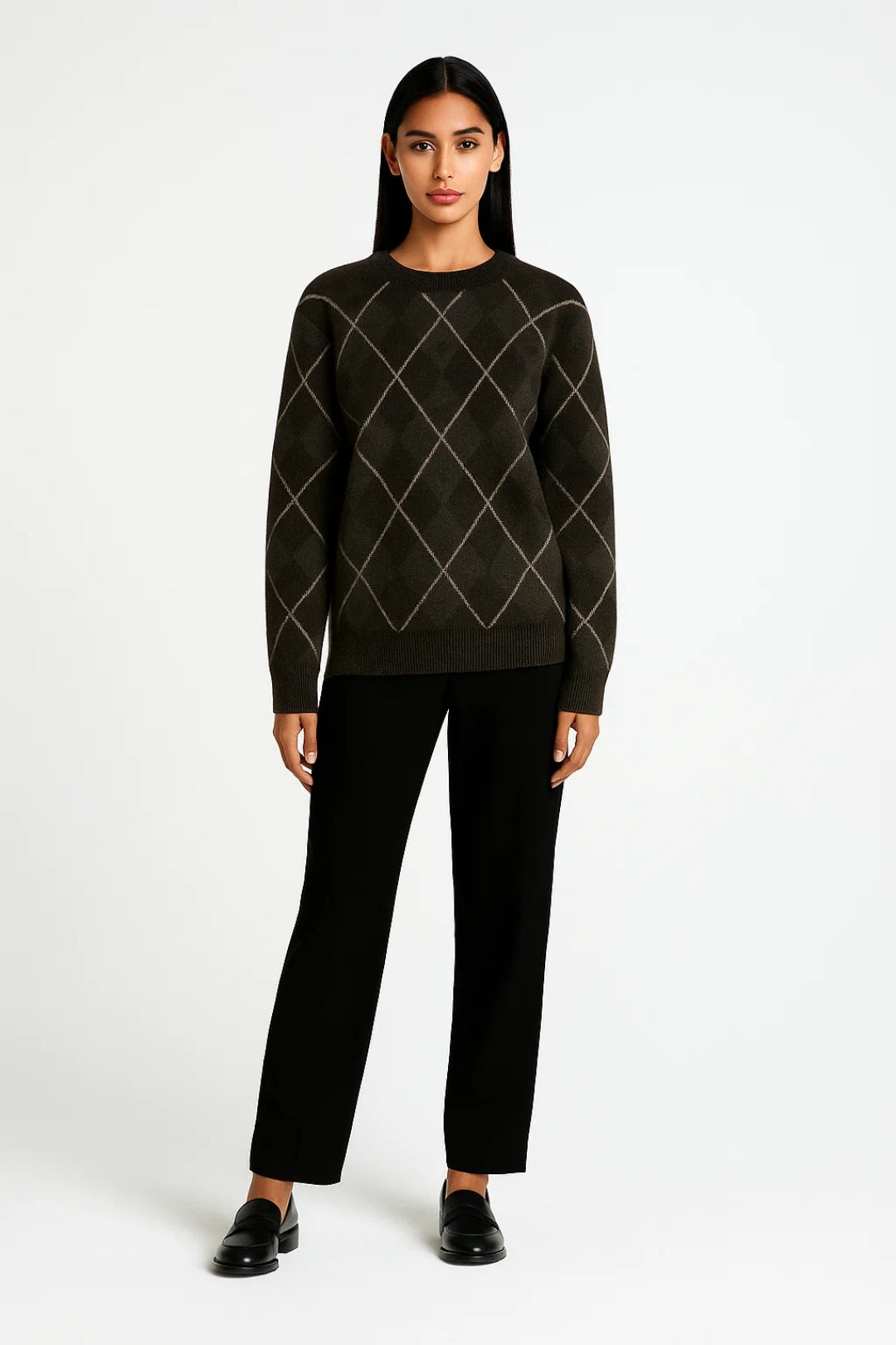 Pullover | Rautenmuster | Klassische Eleganz