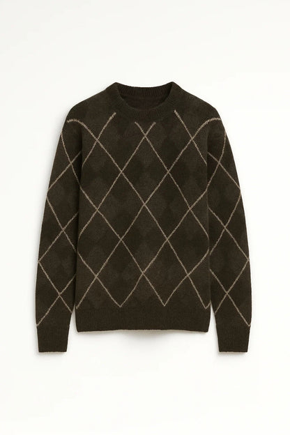 Pullover | Rautenmuster | Klassische Eleganz