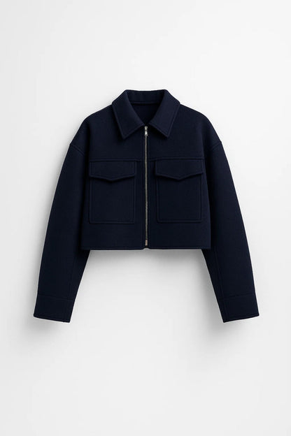 Kurzjacke | Dunkelblau | Elegant und Zeitlos