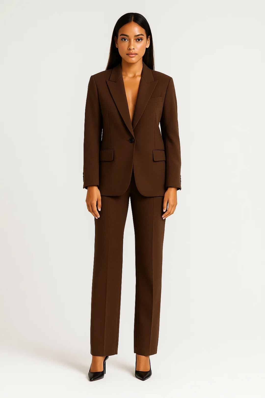 Blazer in Dunkelbraun | Klassisch & Zeitlos | Perfekt für Business-Looks