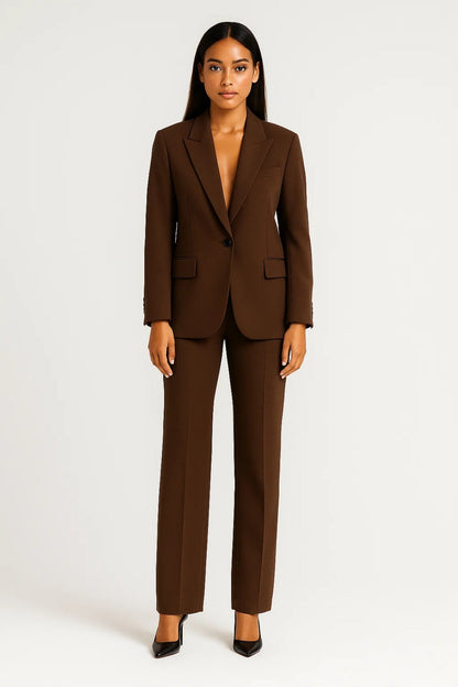 Blazer in Dunkelbraun | Klassisch & Zeitlos | Perfekt für Business-Looks