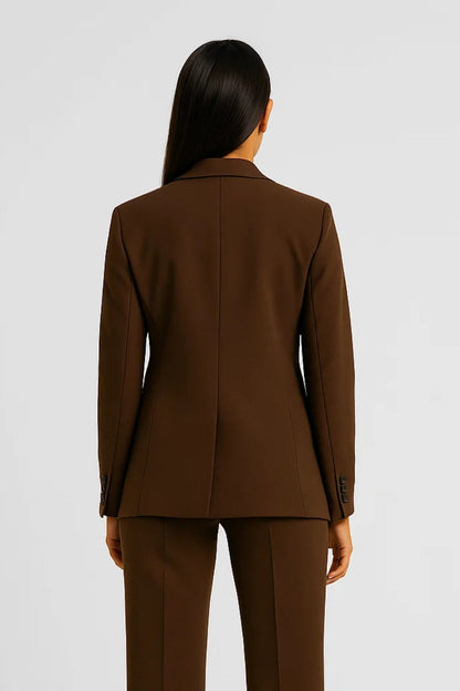 Blazer in Dunkelbraun | Klassisch & Zeitlos | Perfekt für Business-Looks