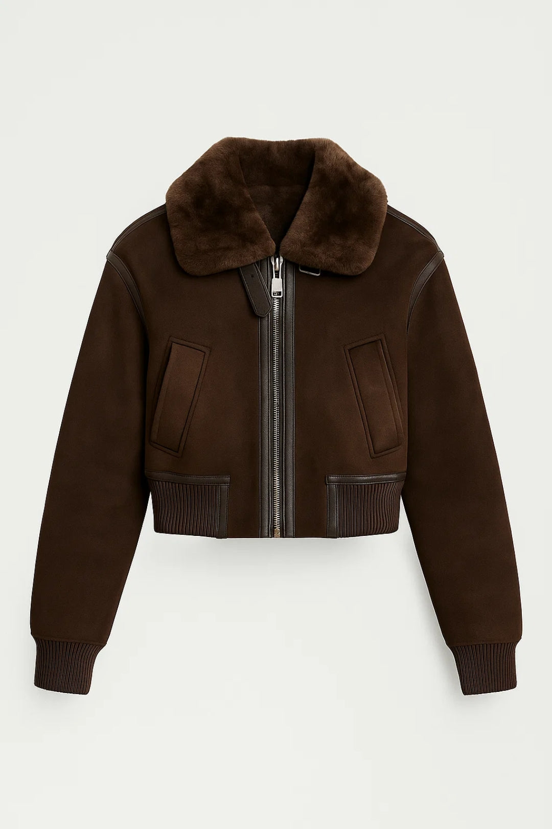 Kurze Damenjacke | Klassischer Schnitt mit Reißverschluss | Warm und Zeitlos