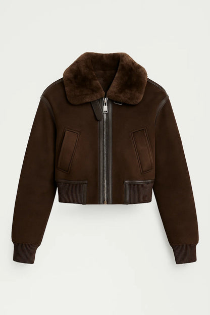 Kurze Damenjacke | Klassischer Schnitt mit Reißverschluss | Warm und Zeitlos