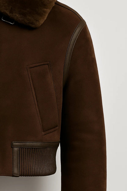 Kurze Damenjacke | Klassischer Schnitt mit Reißverschluss | Warm und Zeitlos