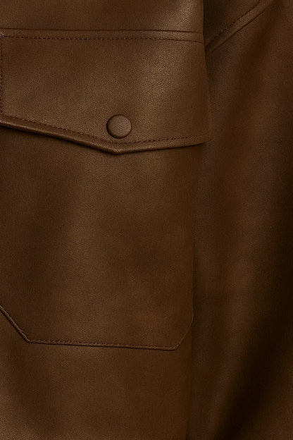 Kurze Damenjacke | Stehkragen mit Taschen-Details | Moderner Utility-Stil