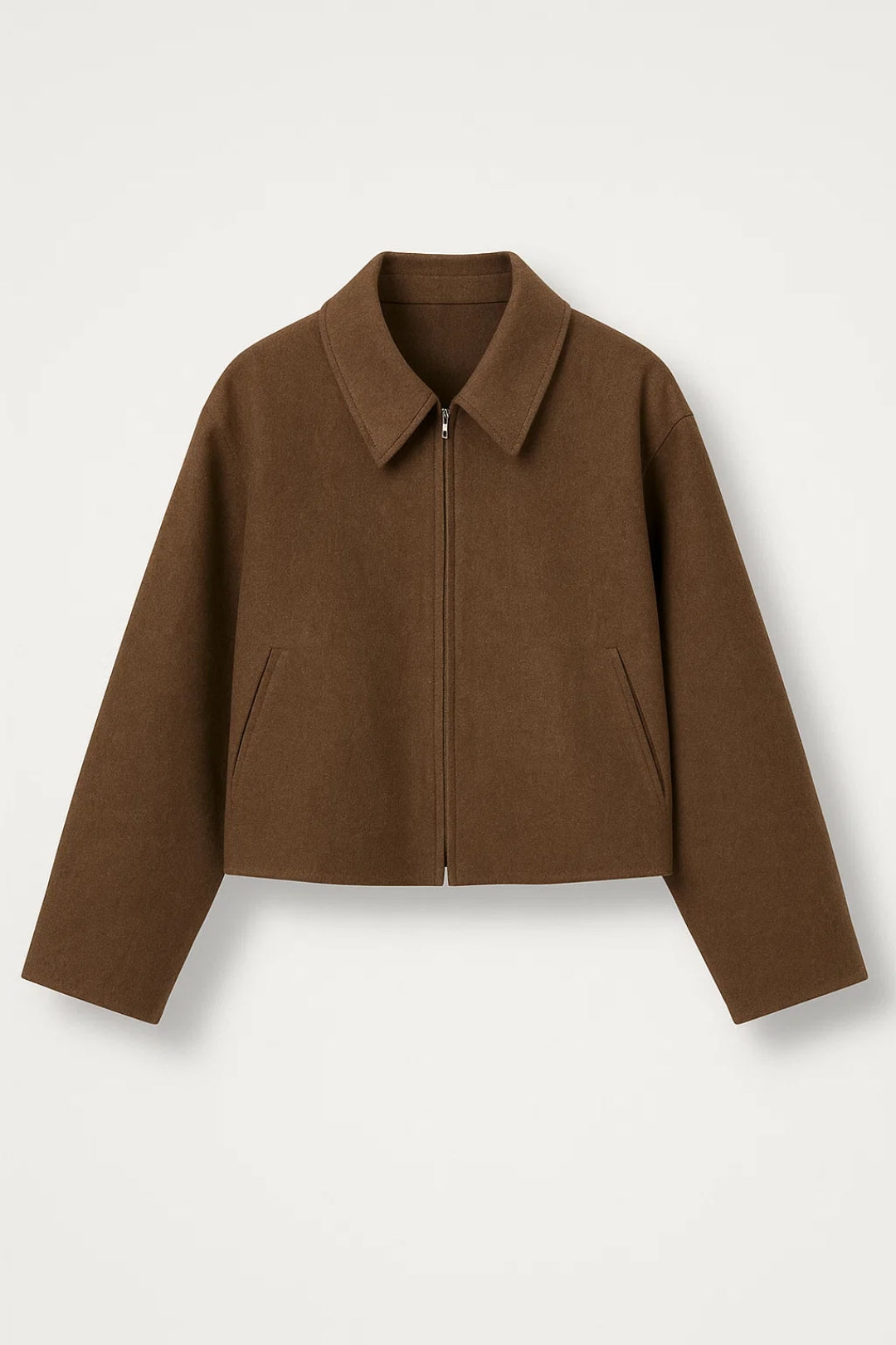 Kurzjacke mit weitem Schnitt | Cropped Design | Minimalistischer Look