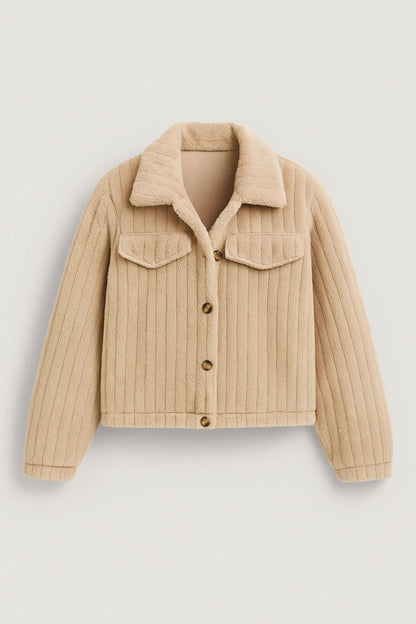 Kurze Jacke | Weiches Design mit Knöpfen | Lässiger Stil