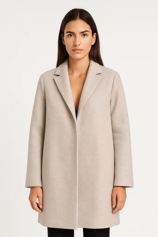 Mantel mit Reverskragen | Gerader Schnitt | Schlicht und elegant