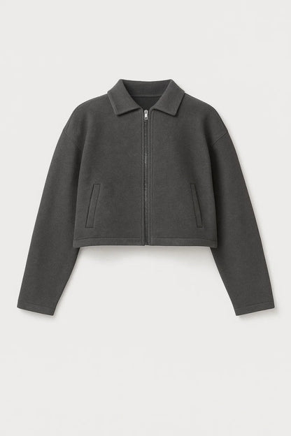 Kurzjacke | Dunkelgrau | Modern und Vielseitig