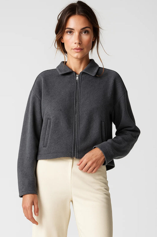 Kurzjacke | Dunkelgrau | Modern und Vielseitig