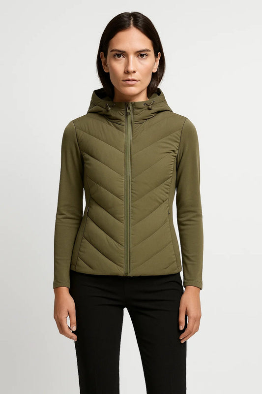 Damen Leichtsteppjacke mit Kapuze | Taillierter Schnitt | Sportlich und Funktional