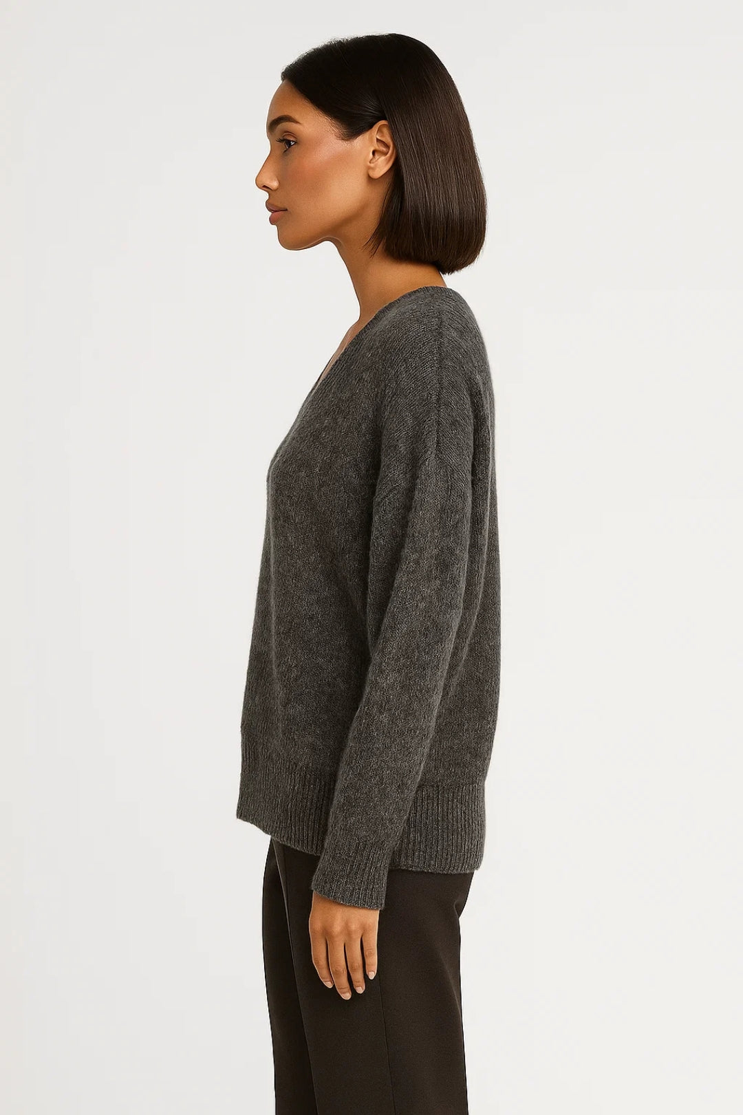Pullover | V-Ausschnitt mit lockerer Passform | Zeitloser Stil