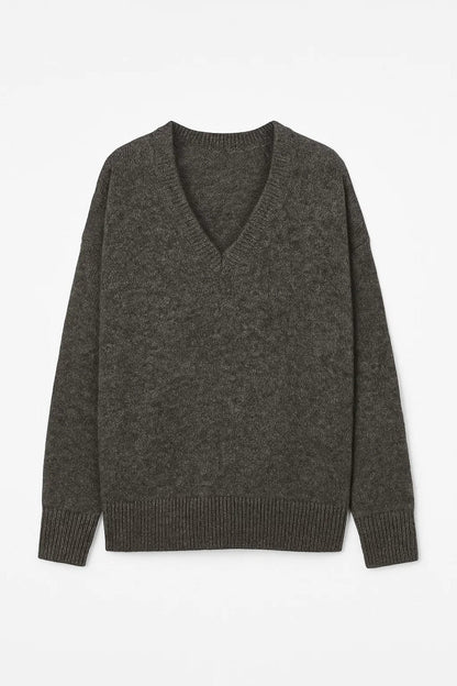 Pullover | V-Ausschnitt mit lockerer Passform | Zeitloser Stil