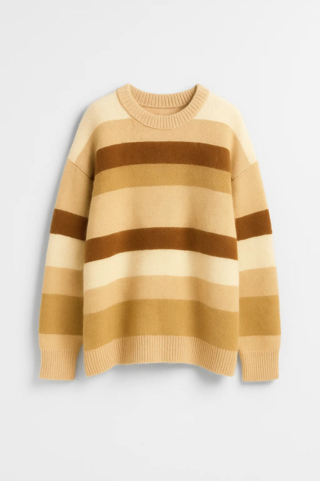 Pullover | Breite Streifen mit Rundhalsausschnitt | Moderner Stil