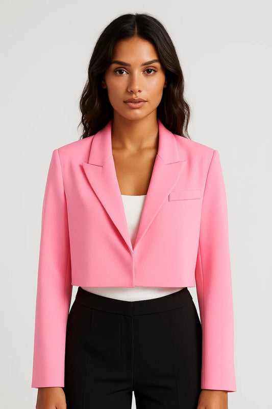 Kurzer Blazer | Moderner Schnitt mit Reverskragen | Eleganter Stil