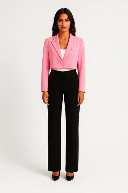 Kurzer Blazer | Moderner Schnitt mit Reverskragen | Eleganter Stil