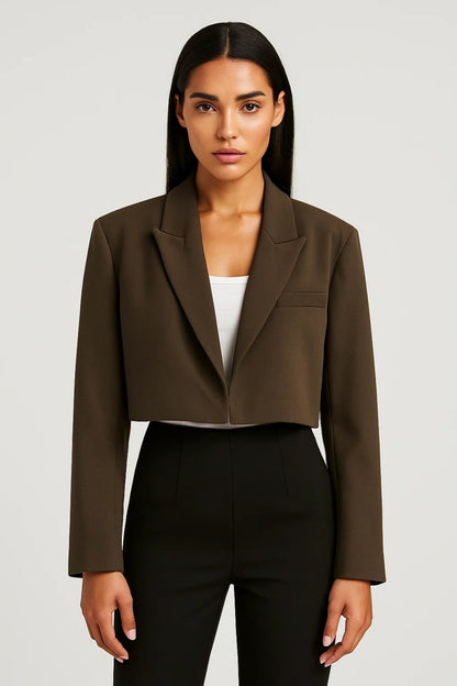 Kurzer Blazer | Moderner Schnitt mit Reverskragen | Eleganter Stil