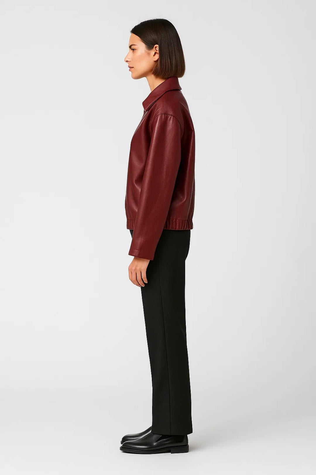 Kurze Jacke | Gerader Schnitt mit Reissverschluss | Schlichte Eleganz