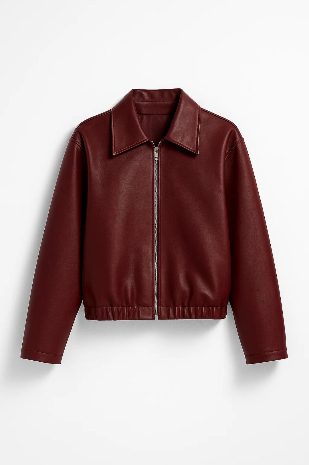 Kurze Jacke | Gerader Schnitt mit Reissverschluss | Schlichte Eleganz