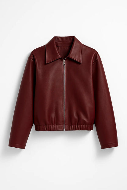 Kurze Jacke | Gerader Schnitt mit Reissverschluss | Schlichte Eleganz