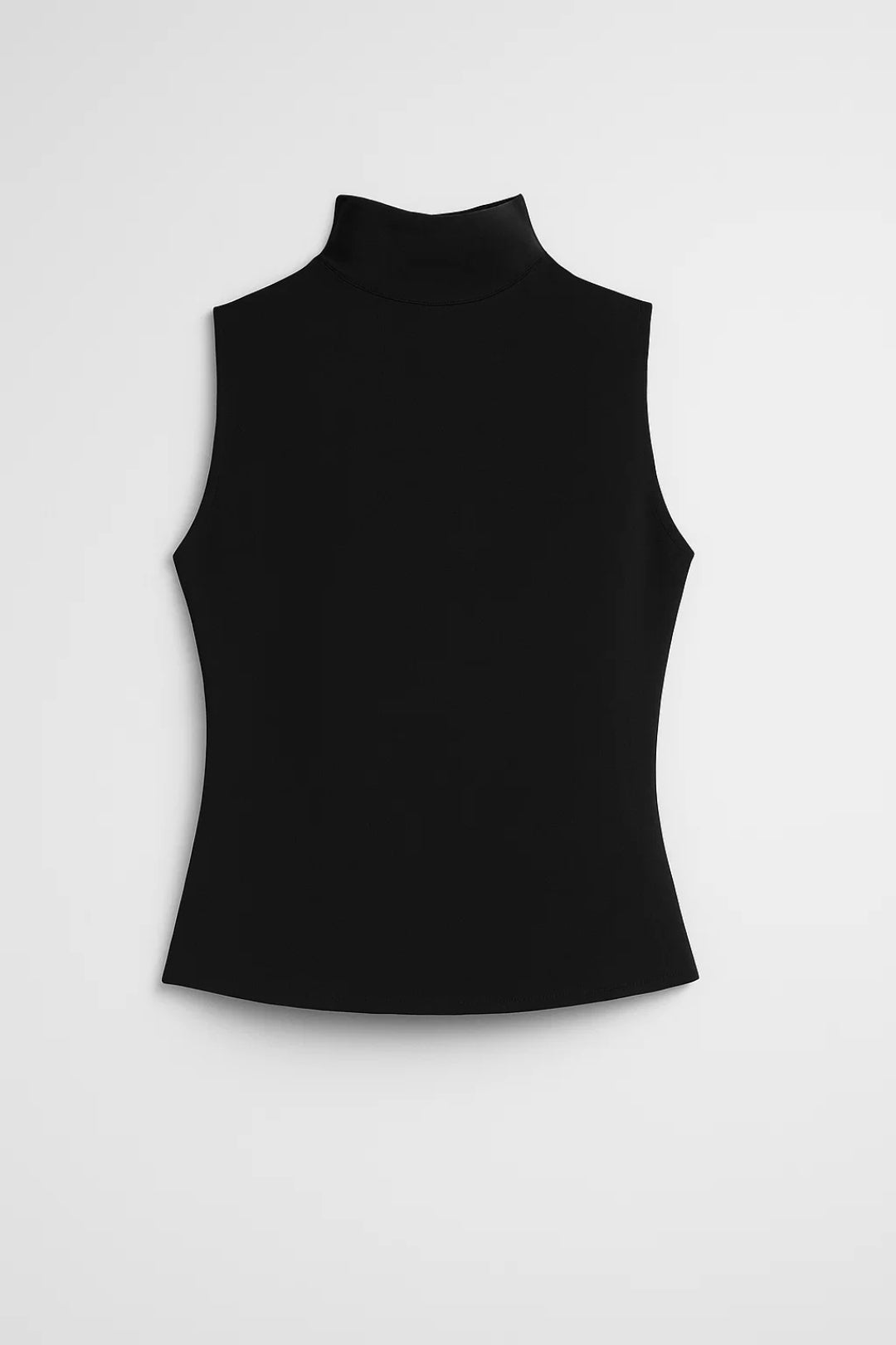 Ärmelloses Oberteil | Stehkragen | Schlichte Eleganz