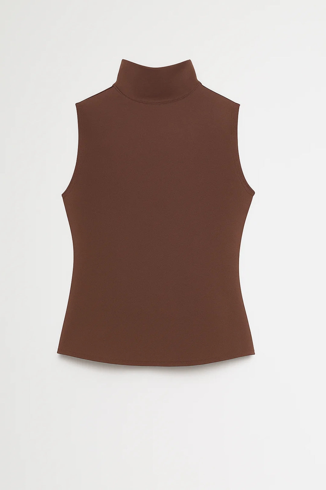 Ärmelloses Oberteil | Stehkragen | Schlichte Eleganz