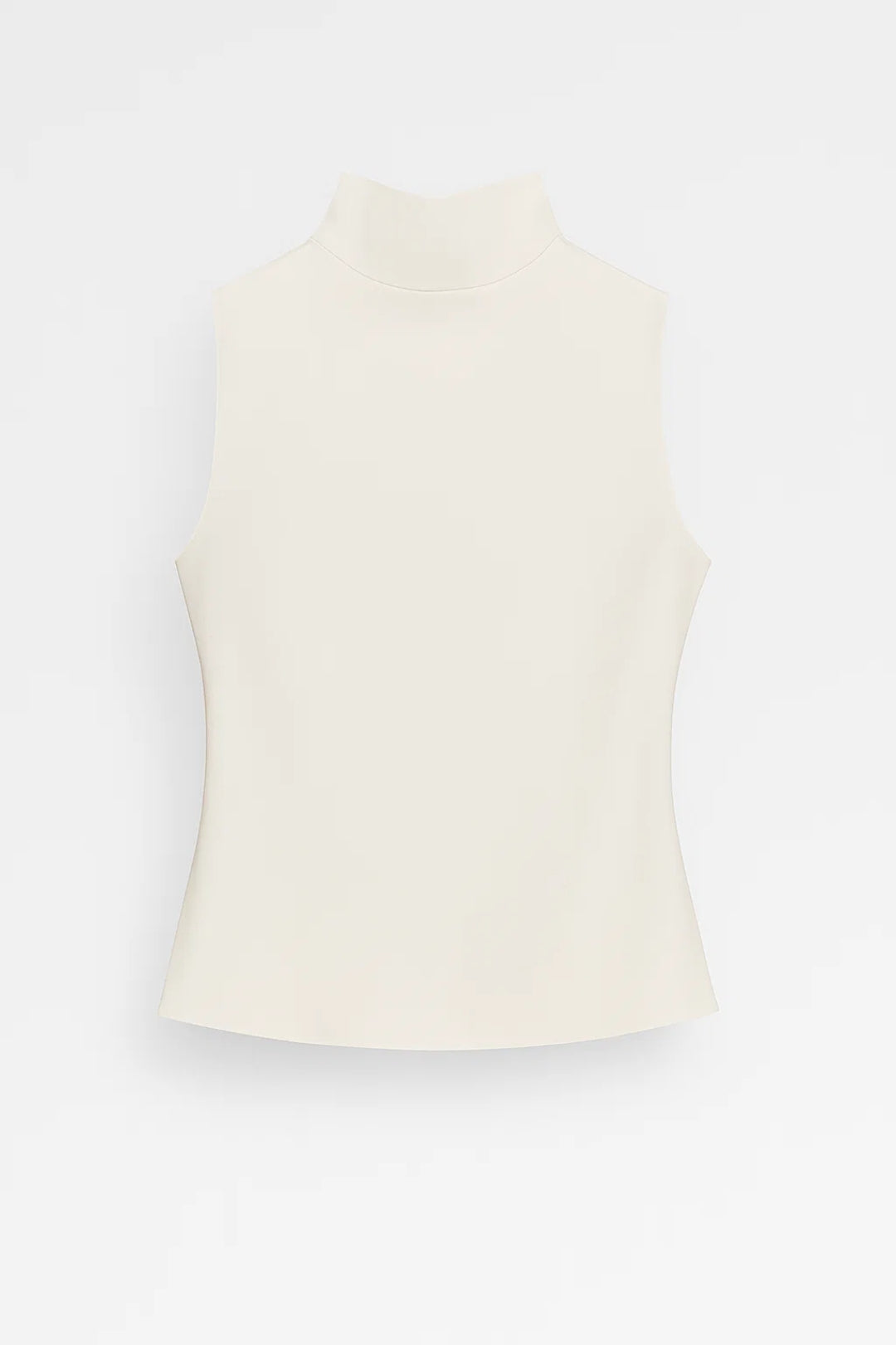 Ärmelloses Oberteil | Stehkragen | Schlichte Eleganz
