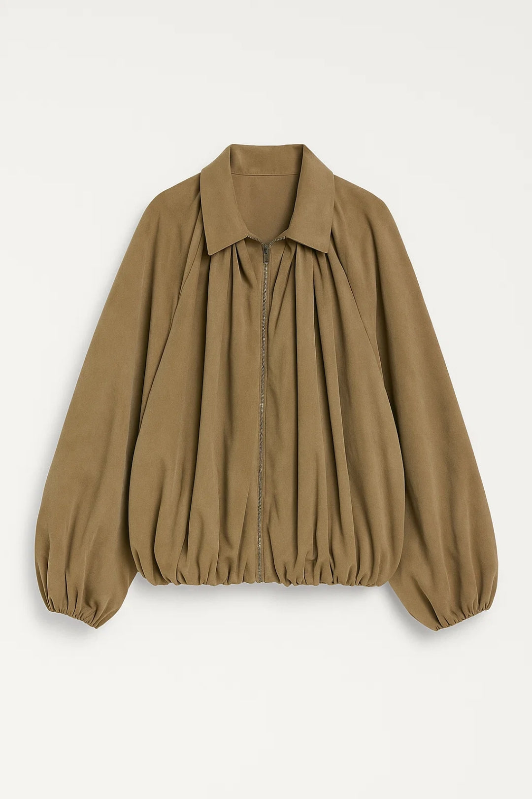 Kurze Jacke | Ballonärmel mit Faltenwurf | Moderner Schnitt