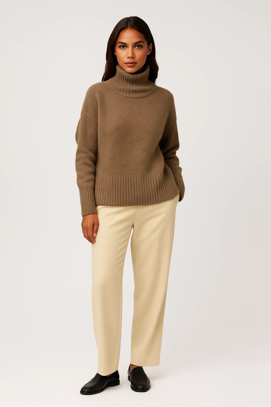 Rollkragenpullover | Lockerer Schnitt | Klassische Eleganz