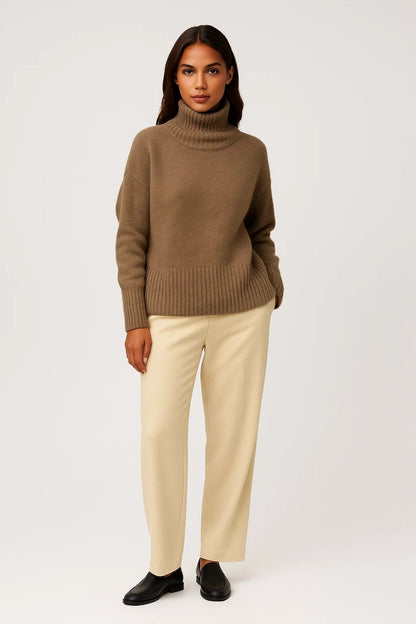 Rollkragenpullover | Lockerer Schnitt | Klassische Eleganz